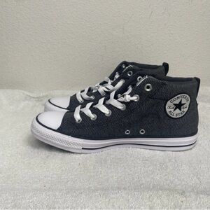 NWT New Converse Gray Womens Mid Street Lace Up Sneaker Size 11 Streetwear Retro